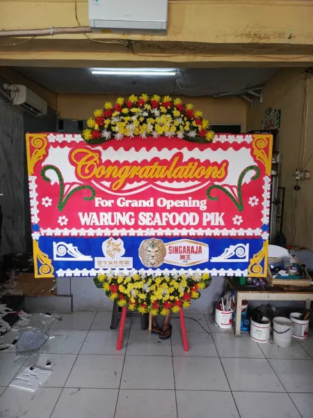 Papan Bunga Ucapan Selamat Cisereh Tigaraksa