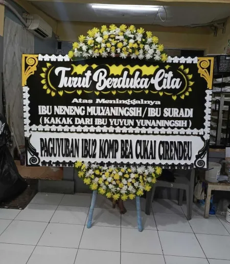 Papan Bunga Duka Cisereh Tigaraksa